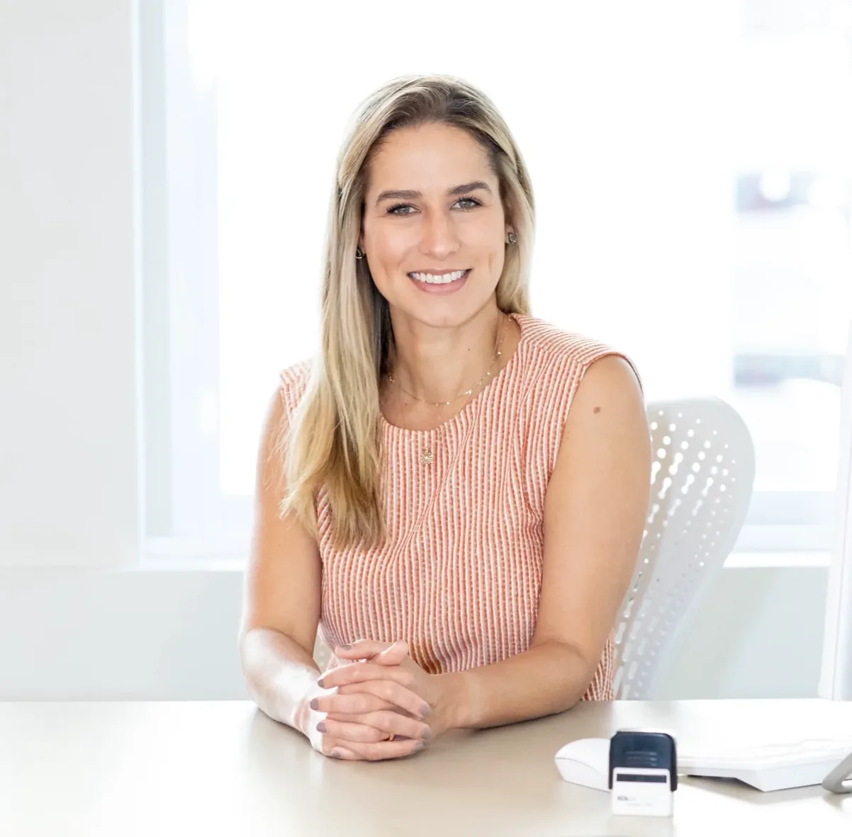 Dr. Ana Elisa Brito Vilibor, dermatologist, at her office in Itaim Bibi, São Paulo
