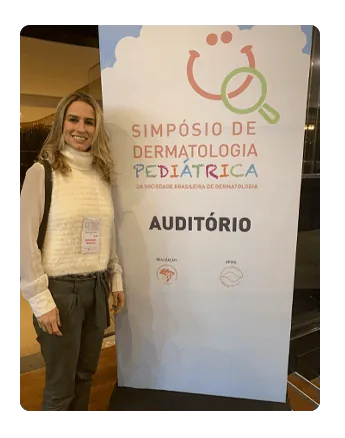 Dra. Ana Elisa no Simpósio de Dermatologia Pediátrica da SBD